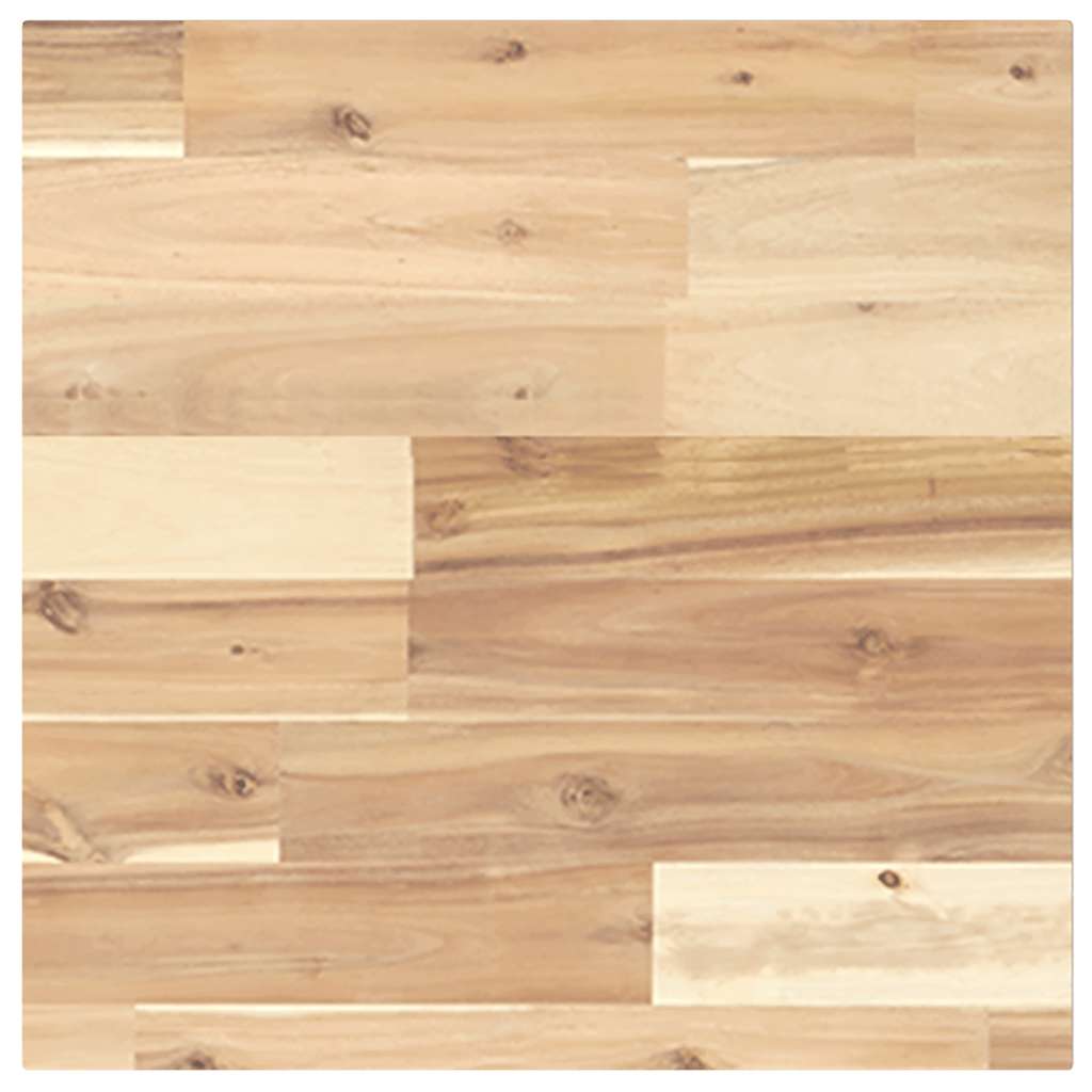 Tampo de mesa quadrado 40x40x2 cm madeira de acácia maciça