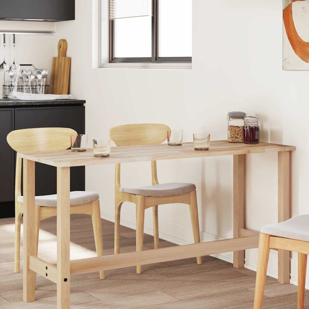 Tampo de mesa retangular 140x50x2 cm madeira de acácia maciça