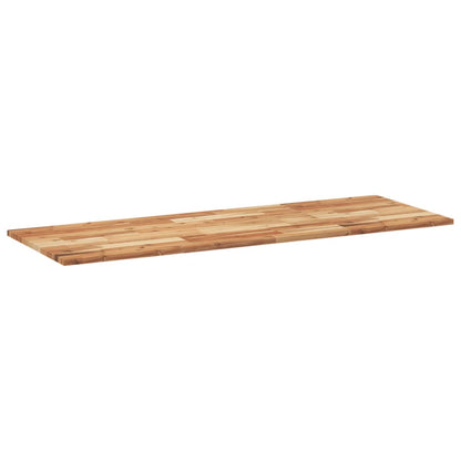 Tampo de mesa retangular 140x50x2 cm madeira de acácia maciça
