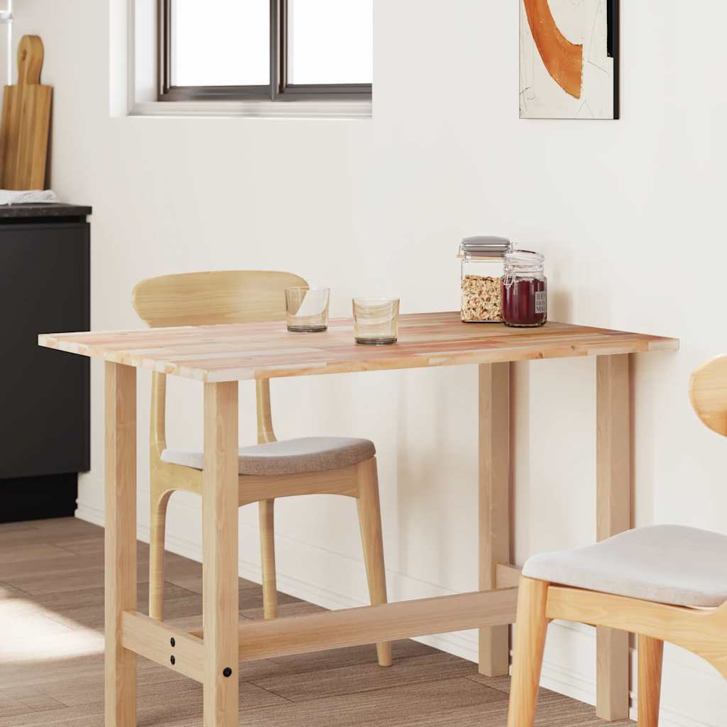 Tampo de mesa retangular 100x80x2 cm madeira de acácia maciça