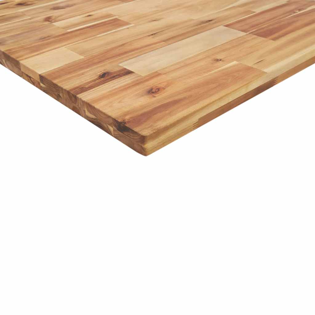 Tampo de mesa retangular 80x70x4 cm madeira de acácia maciça