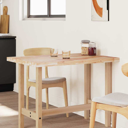 Tampo de mesa retangular 100x80x4 cm madeira de acácia maciça