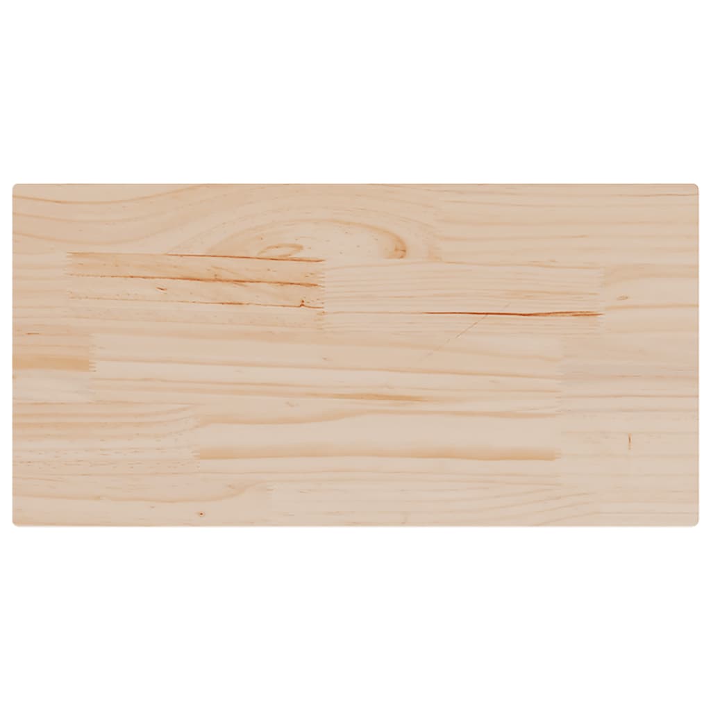 Tampos de mesa retangulares 2 pcs 60x30x1,7 cm pinho maciço