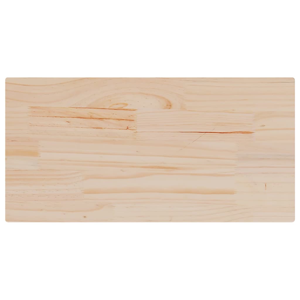 Tampos de mesa retangulares 2 pcs 90x45x2,5 cm pinho maciço