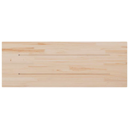 Tampo de mesa retangular 110x40x2,5 cm madeira de pinho maciça