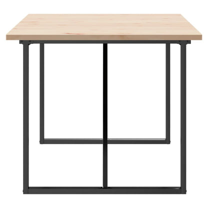 Mesa de jantar estrutura em O 180x90x75,5cm pinho/aço
