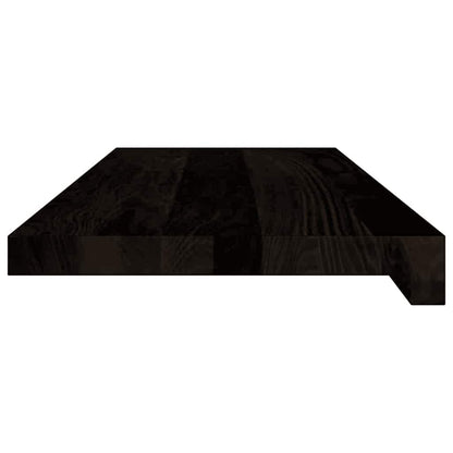 Tapetes de escada 12 pcs 70x25x2 cm carvalho castanho escuro