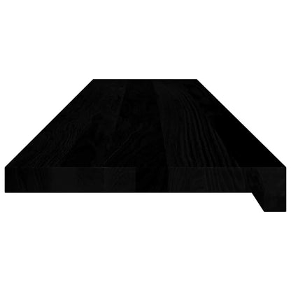 Tapetes de escada 2 pcs 110x25x2 cm carvalho castanho escuro