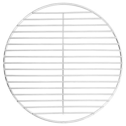 Grelha para churrasco redonda Ø34,5 cm aço inoxidável 304