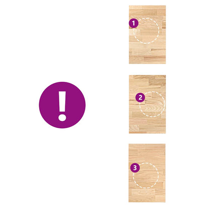 Bancada de cozinha retangular 40x63,5x2,7 cm carvalho maciça