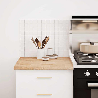 Bancada de cozinha retangular 60x63,5x2,7 cm carvalho maciça