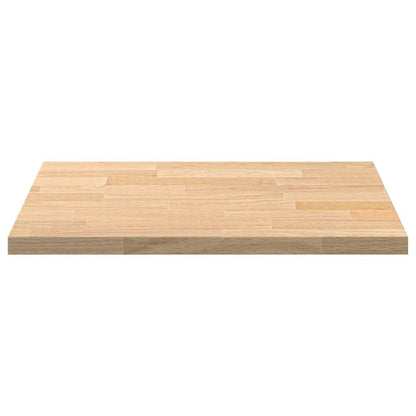 Bancada de cozinha retangular 60x63,5x2,7 cm carvalho maciça