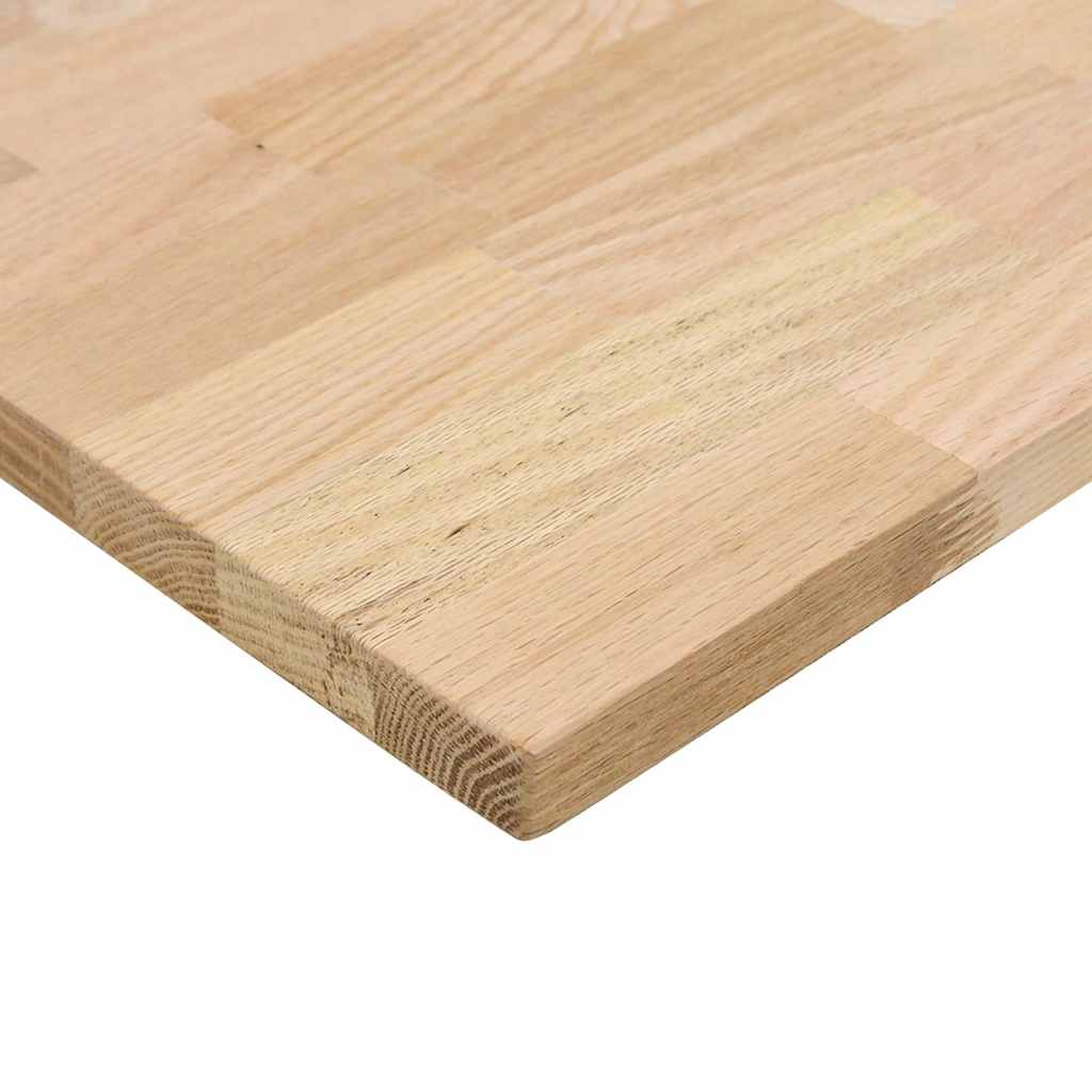 Bancada de cozinha retangular 60x63,5x2,7 cm carvalho maciça