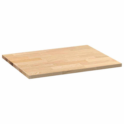 Bancada de cozinha retangular 80x63,5x2,7 cm carvalho maciça