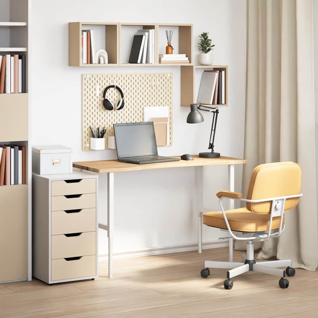 Tampo mesa retangular 120x60x2,5 cm carvalho maciço não tratado