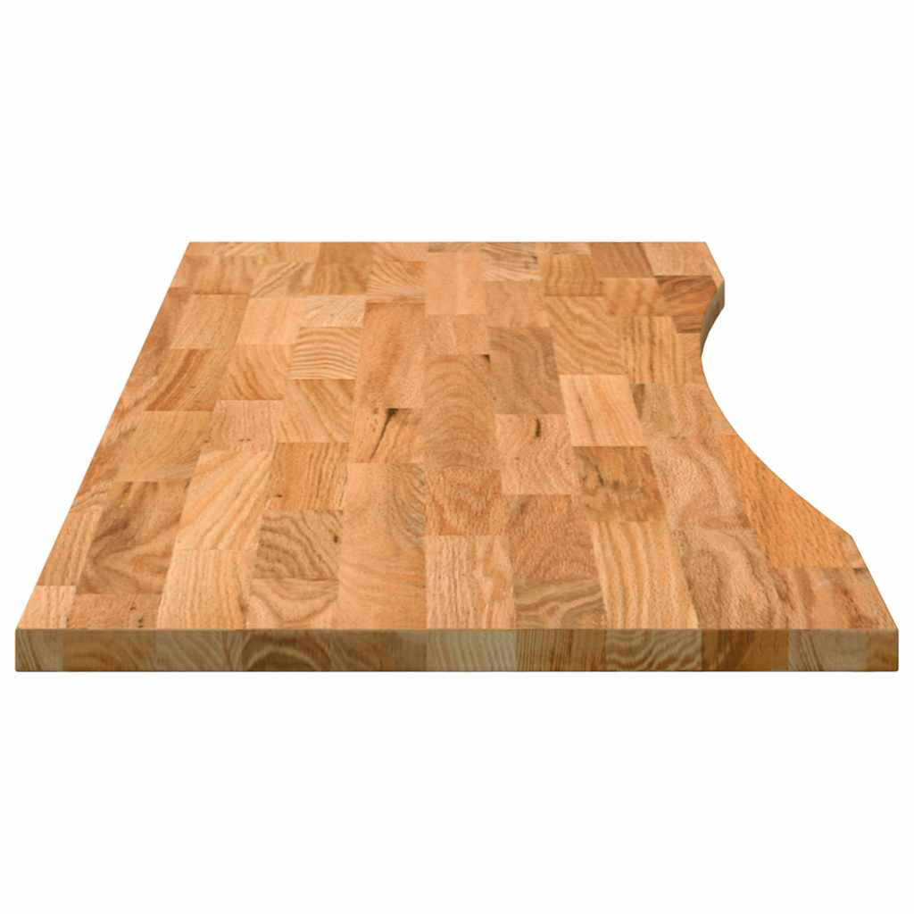 Tampo de mesa retangular 140x60x2,5 cm carvalho castanho-claro