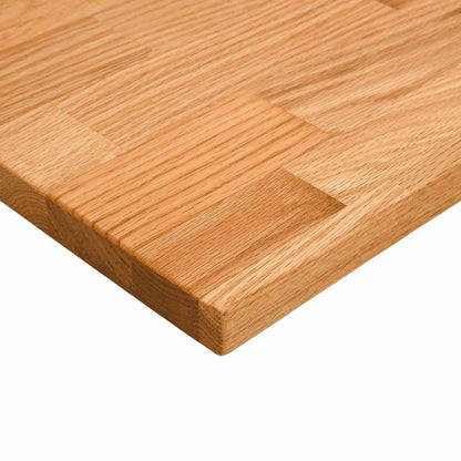 Tampo de mesa retangular 140x60x2,5 cm carvalho castanho-claro