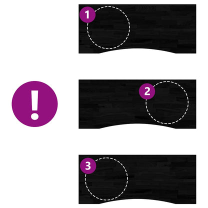 Tampo de mesa retangular 120x50x2,5 cm carvalho castanho-escuro