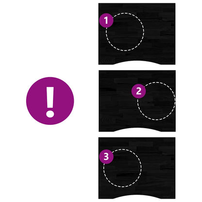 Tampo de mesa retangular 100x80x2,5 cm carvalho castanho-escuro