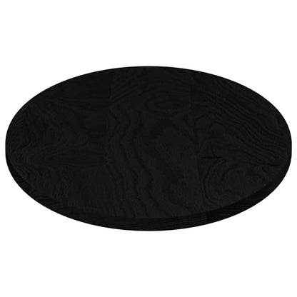 Tampo de mesa 100x50x2 cm carvalho maciça oval castanho-escuro