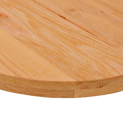 Tampo de mesa 80x40x4 cm carvalho maciça oval castanho-claro