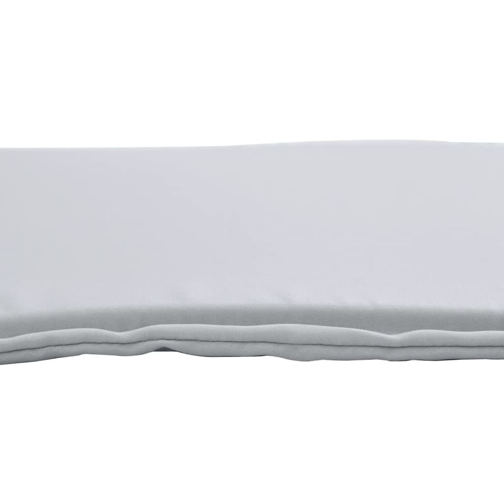 Almofadas de assento de jardim 2 pcs 45x45x2 cm cinzento-claro