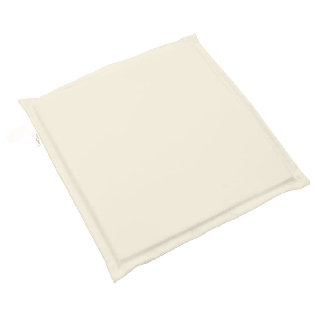 Almofadas de assento de jardim 2 pcs 45x45x2 cm cor creme