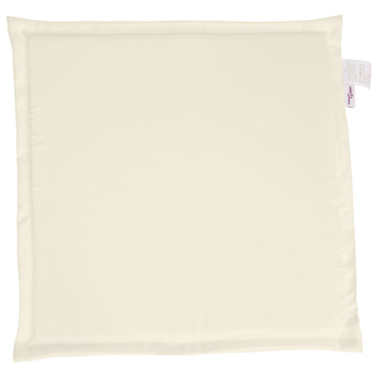 Almofadas de assento de jardim 2 pcs 45x45x2 cm cor creme