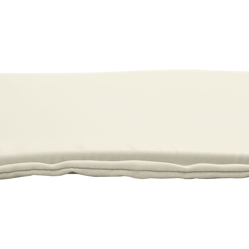 Almofadas de assento de jardim 2 pcs 45x45x2 cm cor creme
