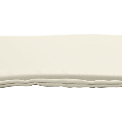 Almofadas de assento de jardim 2 pcs 45x45x2 cm cor creme