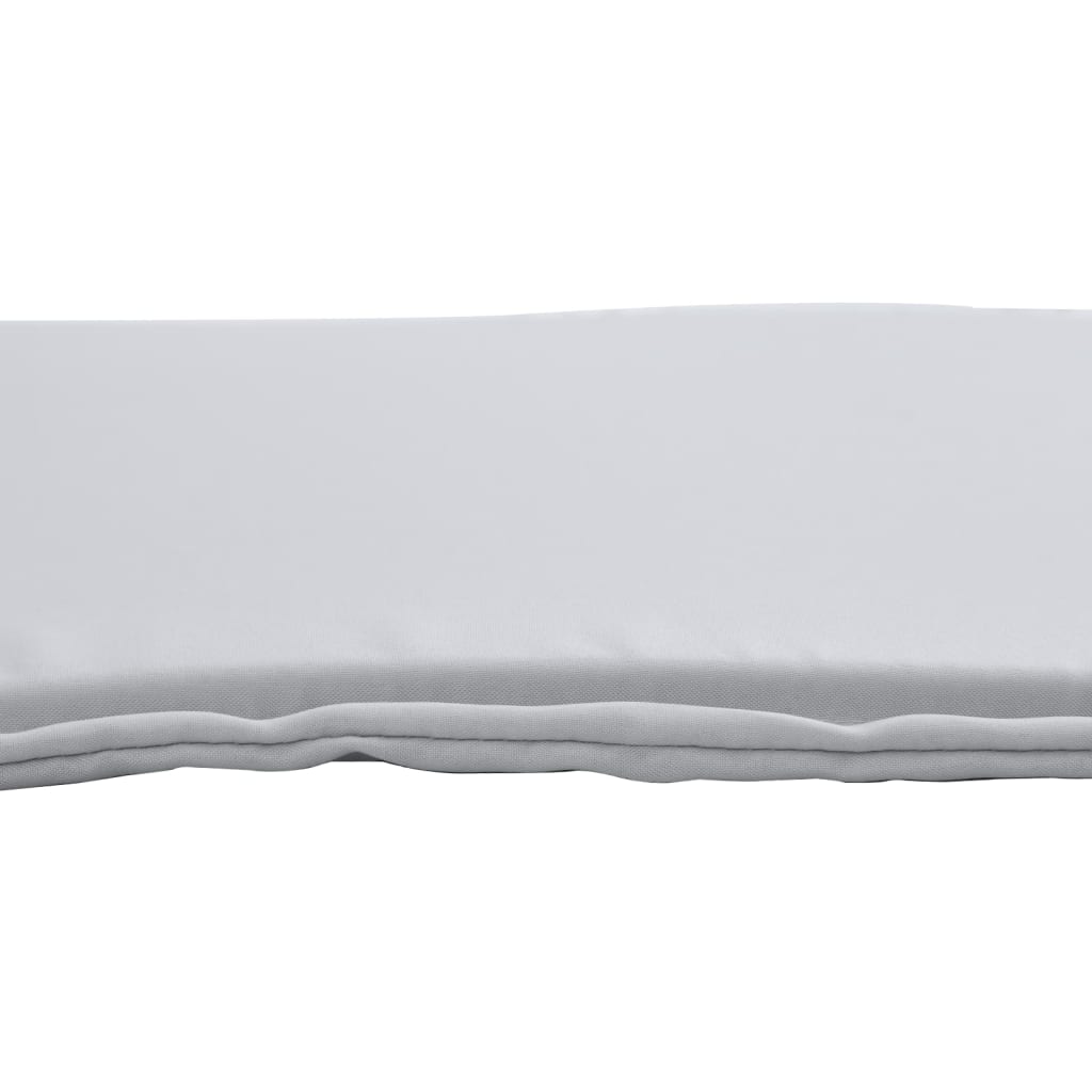 Almofadas de assento de jardim 4 pcs 45x45x2 cm cinzento-claro