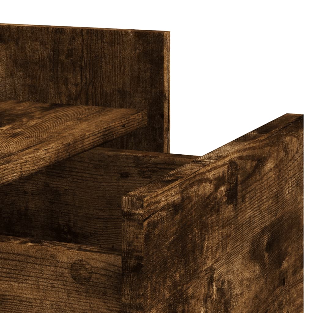 Mesa cabeceira 45x50x65 cm derivados de madeira carvalho fumado