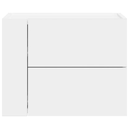 Mesa de cabeceira de parede 45x30x35 cm branco