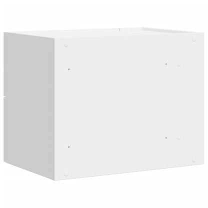 Mesa de cabeceira de parede 45x30x35 cm branco