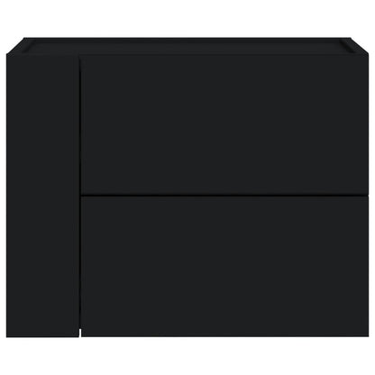 Mesa de cabeceira de parede 45x30x35 cm preto