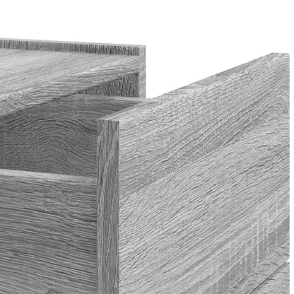 Mesas de cabeceira de parede 2 pcs 45x30x35 cm cinzento sonoma