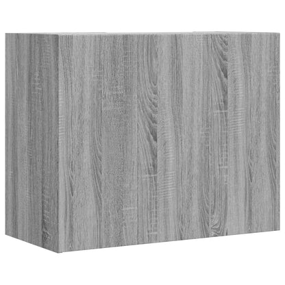 Armário parede 75x35x60 cm derivados de madeira cinzento sonoma