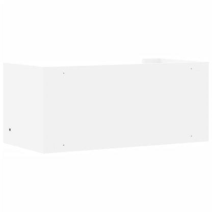 Prateleira de parede 70,5x35x30,5cm derivados de madeira branco