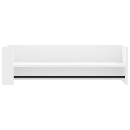 Prateleira de parede 100x35x30,5 cm derivados de madeira branco