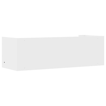 Prateleira de parede 100x35x30,5 cm derivados de madeira branco