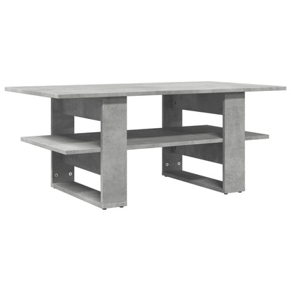 Mesa de centro 102x55x42 cm madeira processada cinza cimento