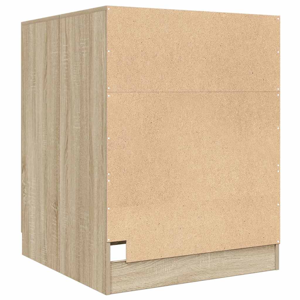 Armário p/ máquina lavar roupa 70,5x71,5x91,5cm carvalho sonoma