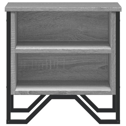 Mesa cabeceira 40x30x40 cm derivados de madeira cinzento sonoma