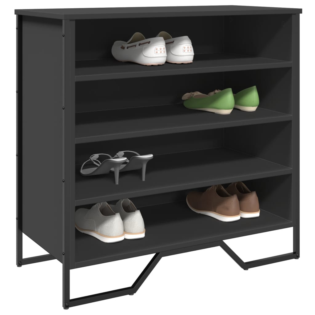 Sapateira 80x38x78 cm derivados de madeira preto