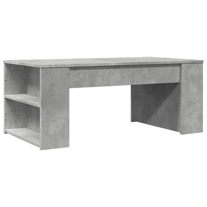 Mesa de centro 102x55x42 cm madeira processada cinza cimento