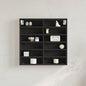 Armário vitrine 60x8,5x58 cm derivados de madeira preto