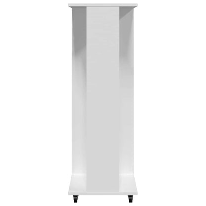 Roupeiro com rodas 102x38x110 cm derivados de madeira branco