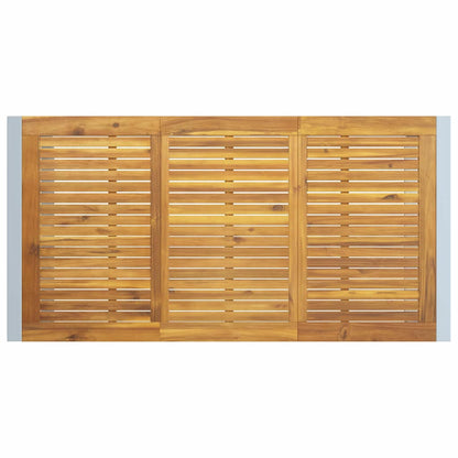 Conjunto de Jantar para Jardim 5 pcs Cinzeto