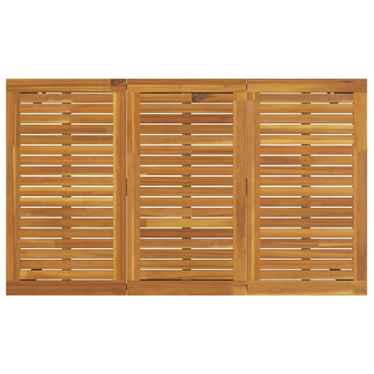 Conjunto de Jantar para Jardim 5 pcs Preto