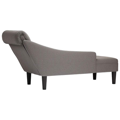Chaise lounge c/ almofada/apoio de braços direito tecido